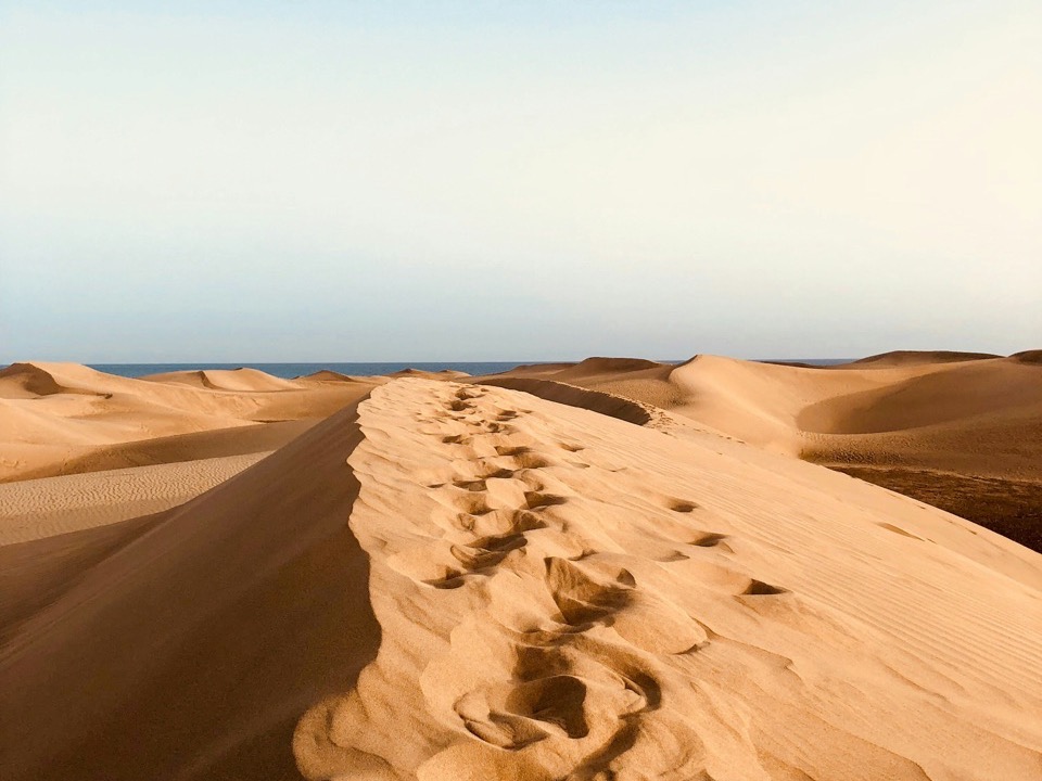 Piesočné duny Maspalomas na Gran Canarii