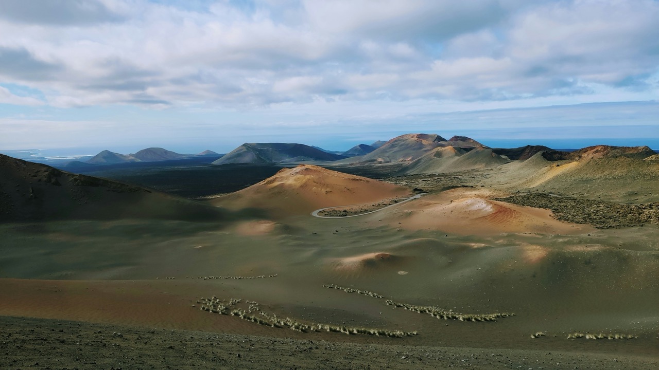 Sopečná krajina národného parku Timanfaya na Lanzarote